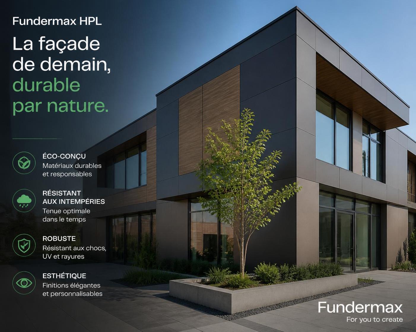 découvrez les avantages des façades fundermax, alliant écologie et durabilité pour un bâtiment respectueux de l'environnement et esthétique.