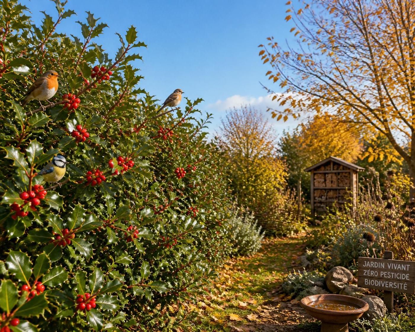 découvrez comment le houx, cette plante verte robuste, peut métamorphoser votre jardin écologique en apportant beauté, biodiversité et protection naturelle.