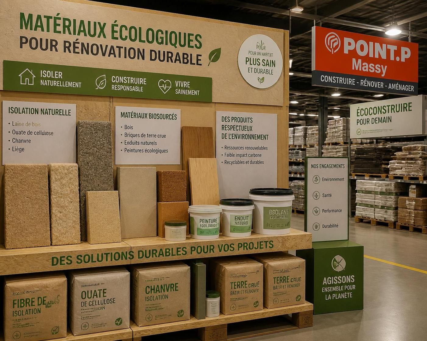 découvrez chez point p massy les matériaux idéaux pour une rénovation écologique, alliant performance, durabilité et respect de l'environnement.