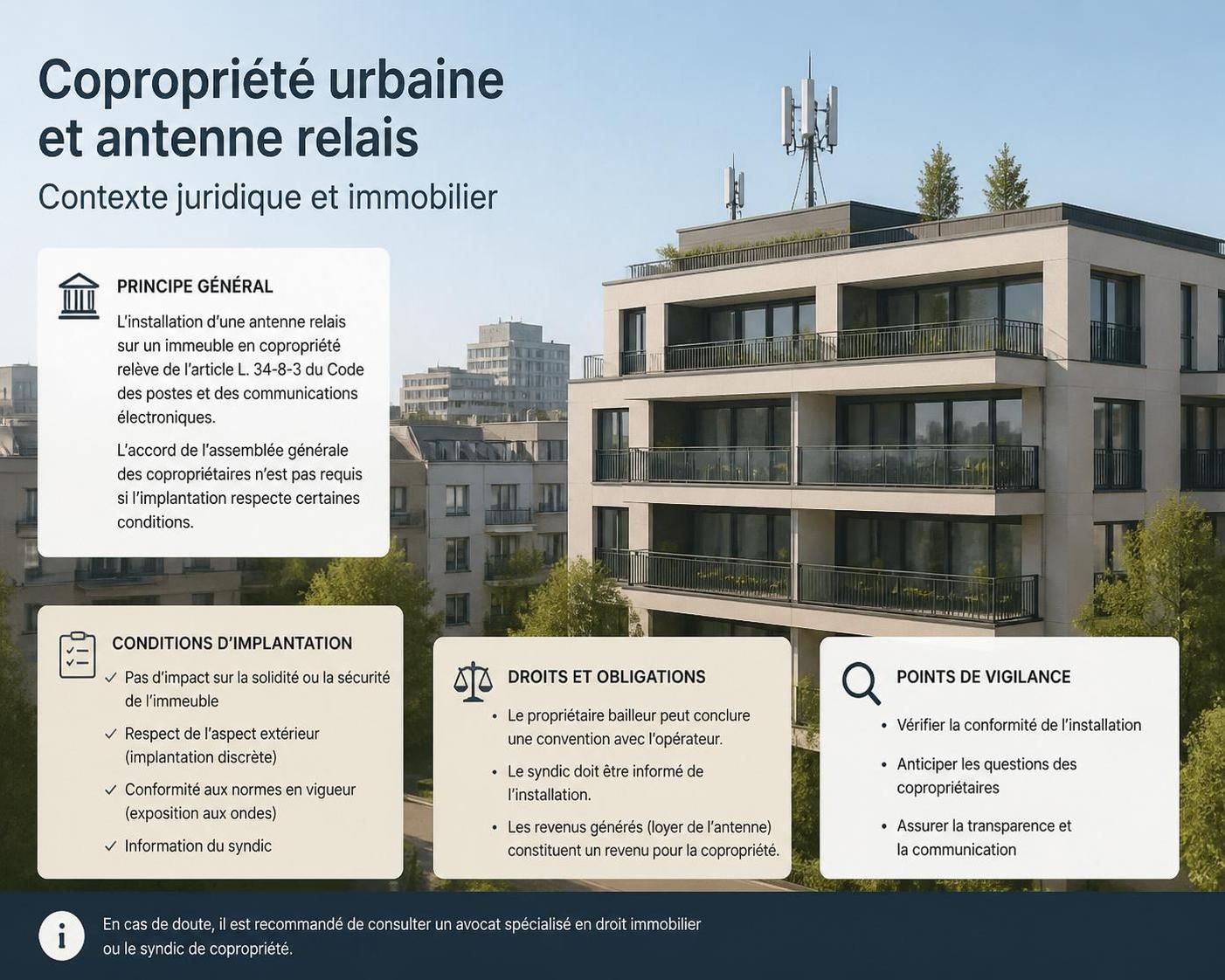 découvrez les droits des habitants en copropriété face à l'installation d'une antenne relais, les démarches à suivre et les recours possibles pour préserver votre cadre de vie.
