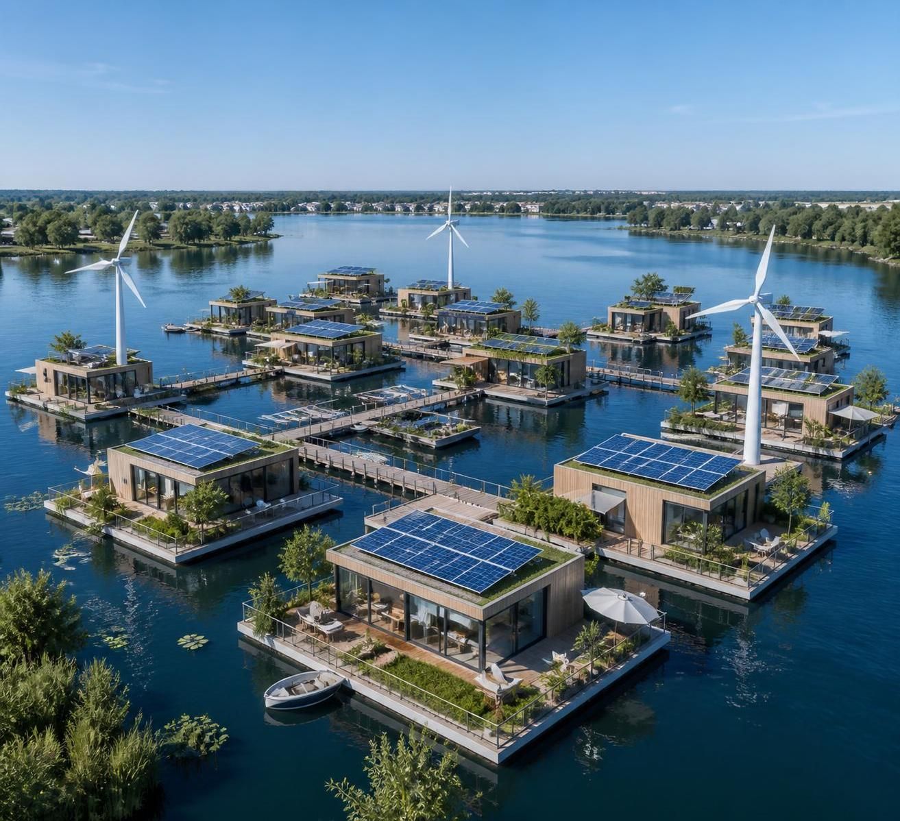 découvrez comment les bâtiments flottants représentent une solution écologique innovante pour s'adapter à la montée des eaux et lutter contre les impacts du changement climatique.