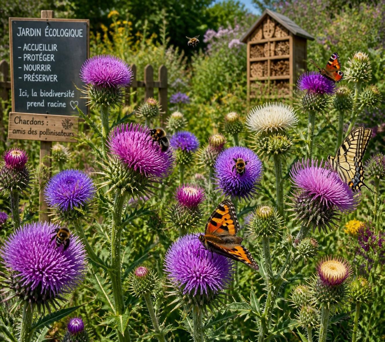 découvrez comment le chardon, plante sauvage résistante, peut enrichir et dynamiser votre jardin écologique tout en favorisant la biodiversité.