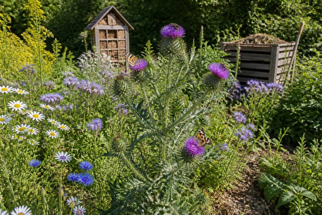 découvrez comment le chardon, plante sauvage robuste, peut enrichir et dynamiser votre jardin écologique en favorisant la biodiversité et la santé du sol.