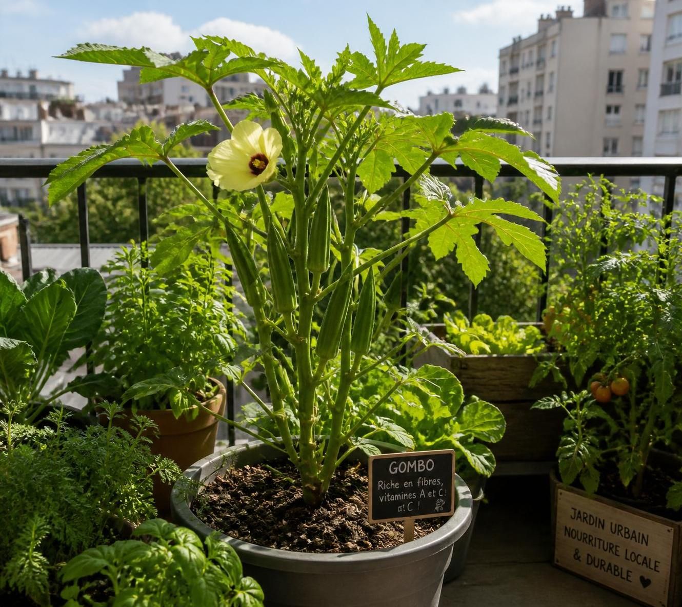 découvrez comment le gombo, plante tropicale aux multiples vertus, s'intègre parfaitement dans nos jardins urbains pour apporter saveurs et originalité.