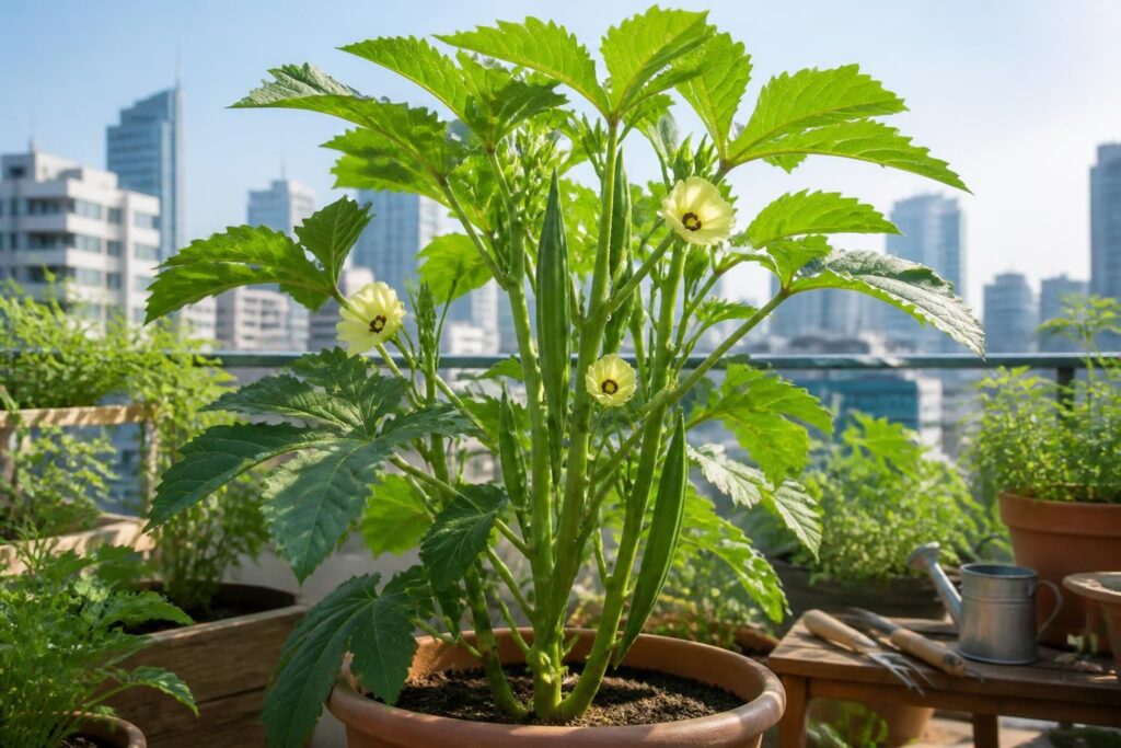 découvrez comment le gombo, plante tropicale aux multiples vertus, s'intègre facilement dans nos jardins urbains pour apporter saveur et originalité.