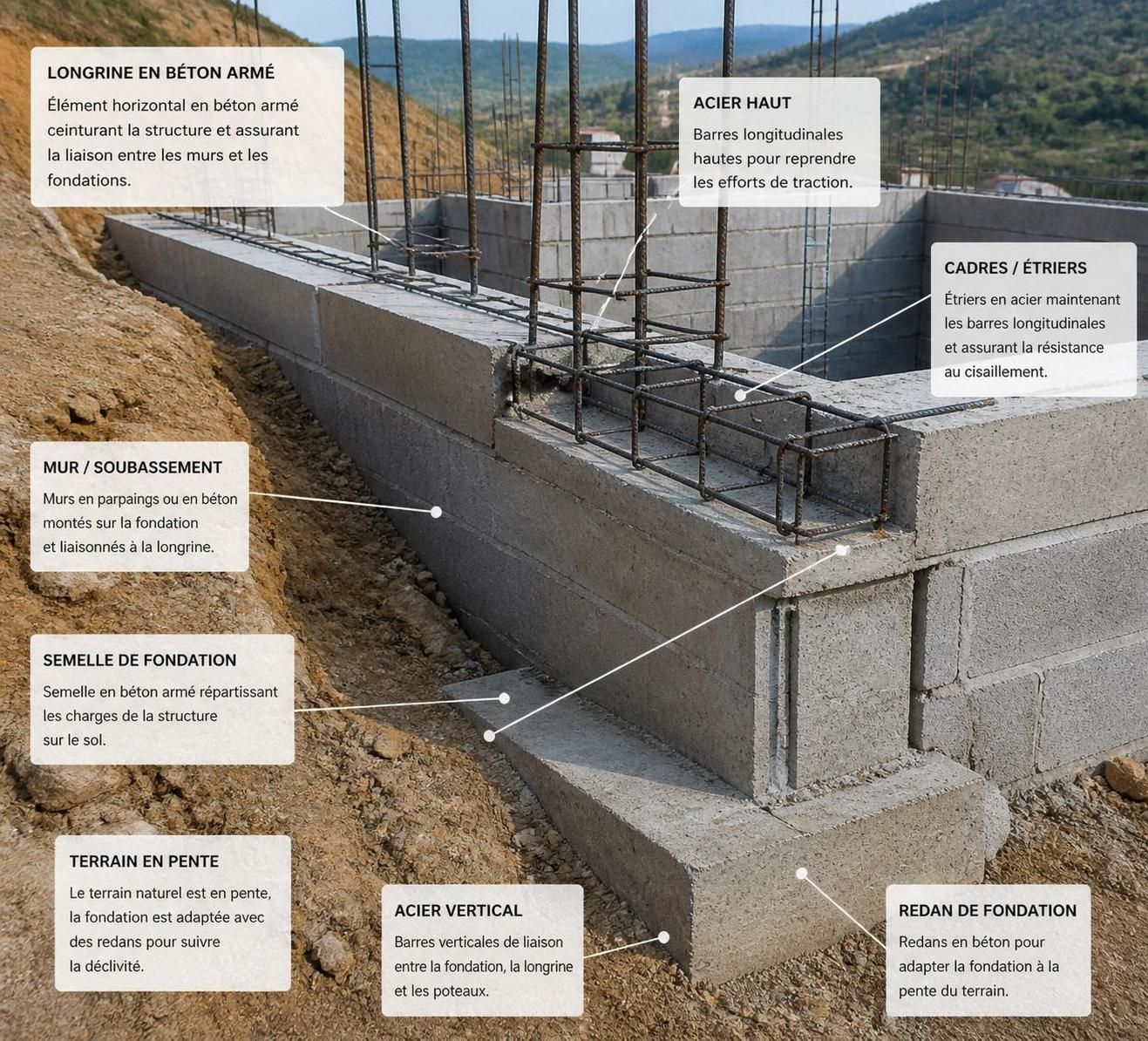 découvrez le rôle essentiel des longrines de fondation dans la stabilité et la solidité de votre maison, pour assurer une construction durable et sécurisée.