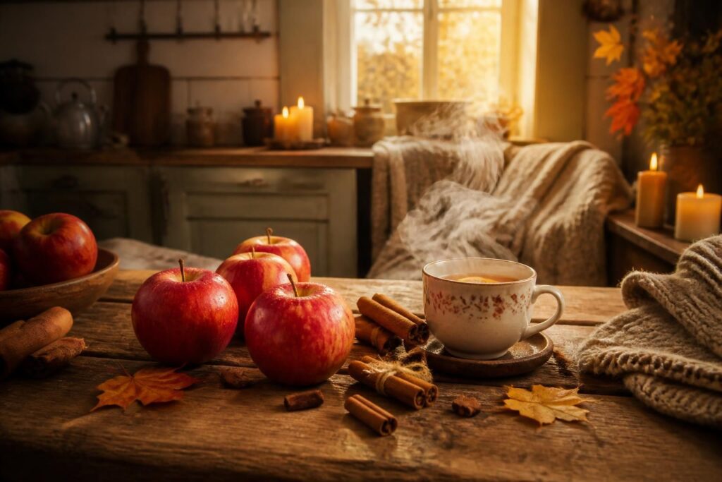 découvrez la pomme cannelle, une alliance gourmande et réconfortante qui emplit votre maison de chaleur et de douceur.