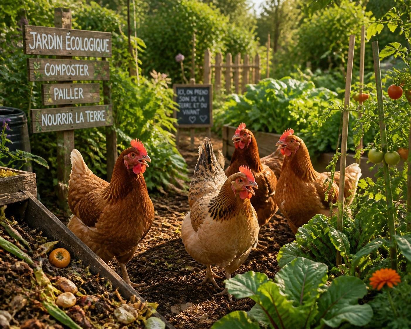 découvrez comment élever une poule chez soi transforme votre jardin écologique en améliorant la fertilité du sol et en réduisant les déchets organiques.