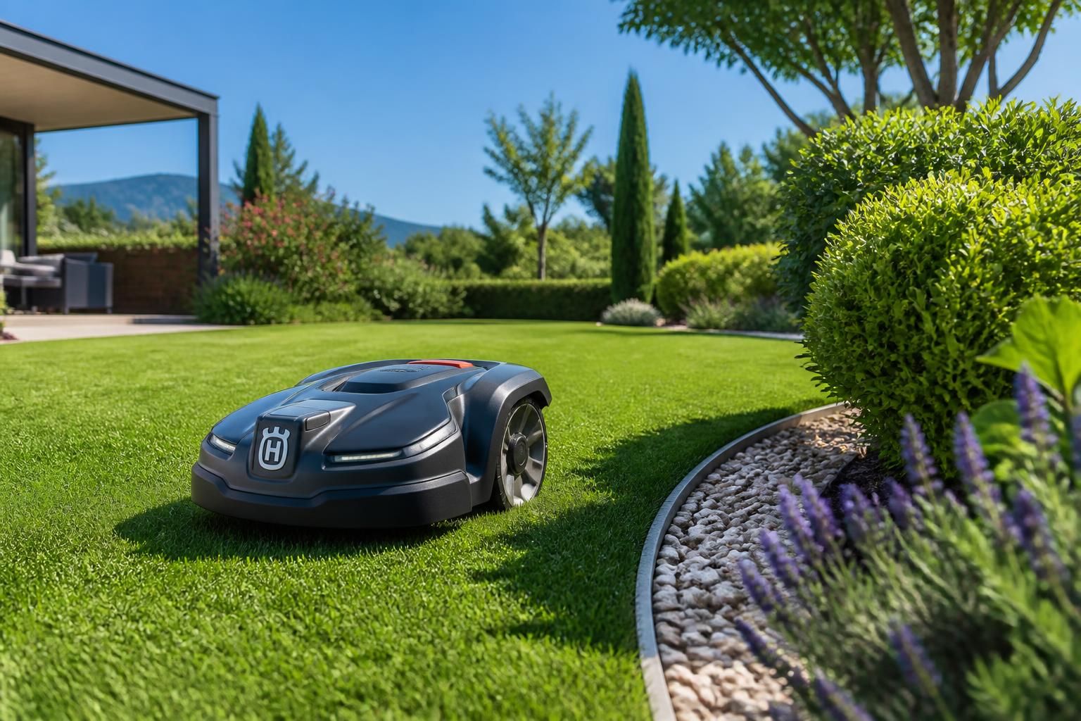 découvrez l'autonomie des robots tondeuses sans fil périphérique pour un jardin parfaitement entretenu et bordé avec précision.