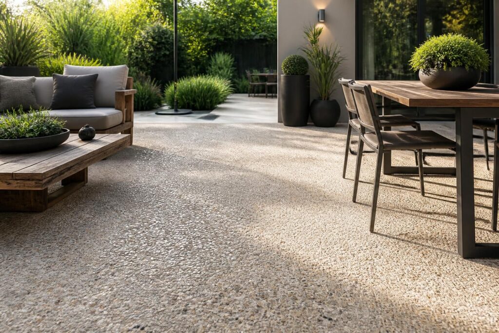 découvrez le béton lavé, une solution esthétique et durable idéale pour sublimer et protéger vos sols extérieurs avec élégance et résistance.