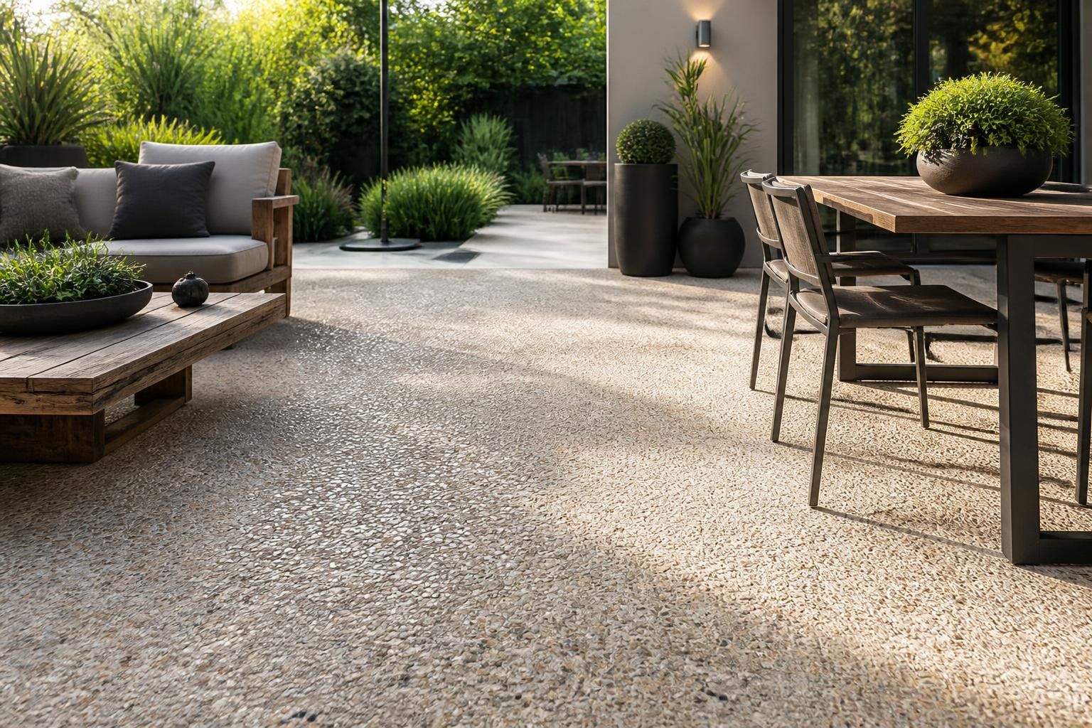 découvrez le béton lavé, une solution esthétique et durable idéale pour sublimer et protéger vos sols extérieurs avec élégance et résistance.