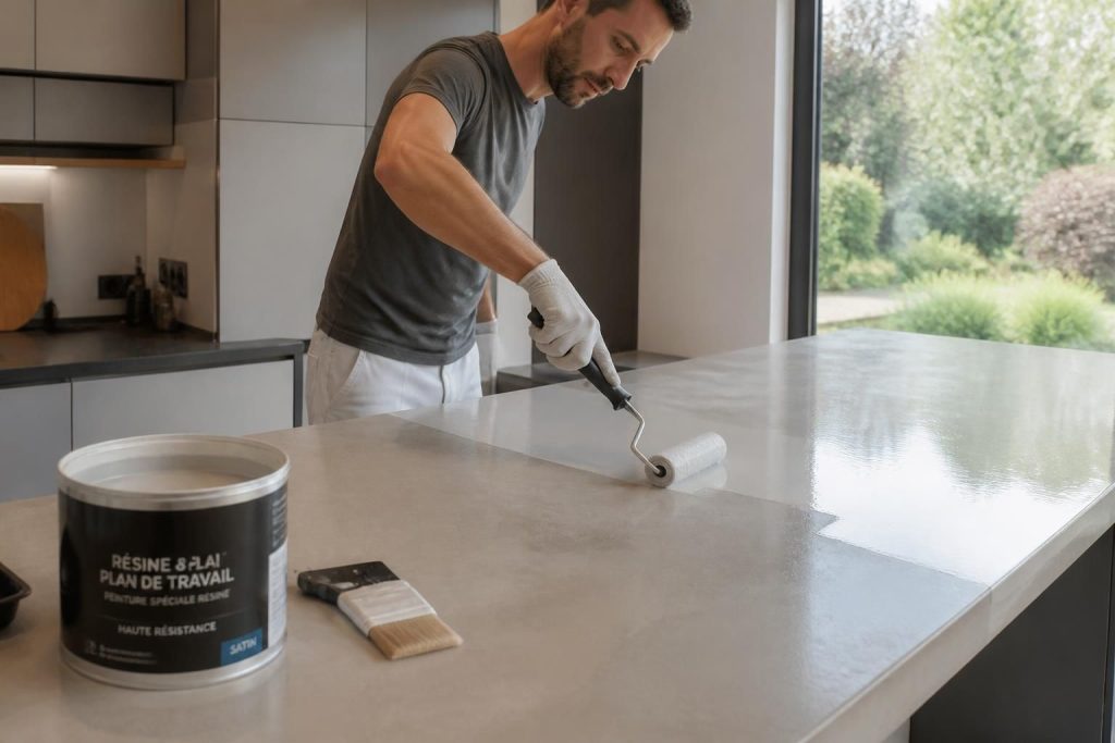 découvrez comment peindre un plan de travail en résine en choisissant la peinture adaptée et la méthode efficace pour un résultat durable et esthétique.