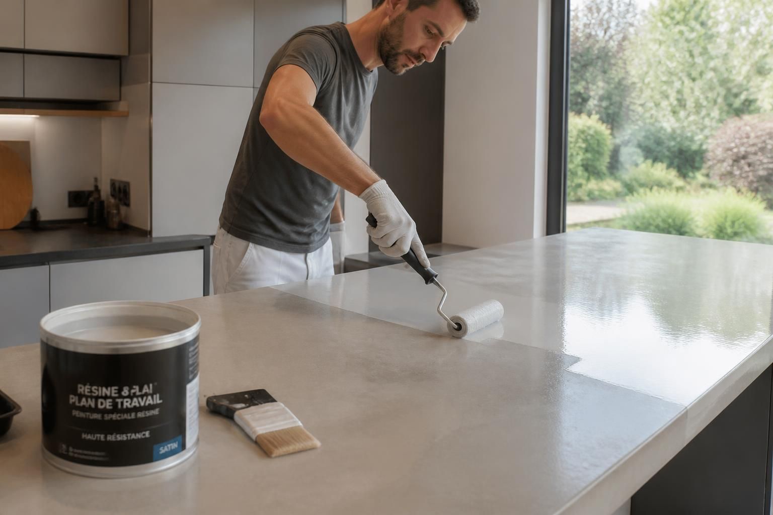 découvrez comment peindre un plan de travail en résine en choisissant la peinture adaptée et la méthode efficace pour un résultat durable et esthétique.