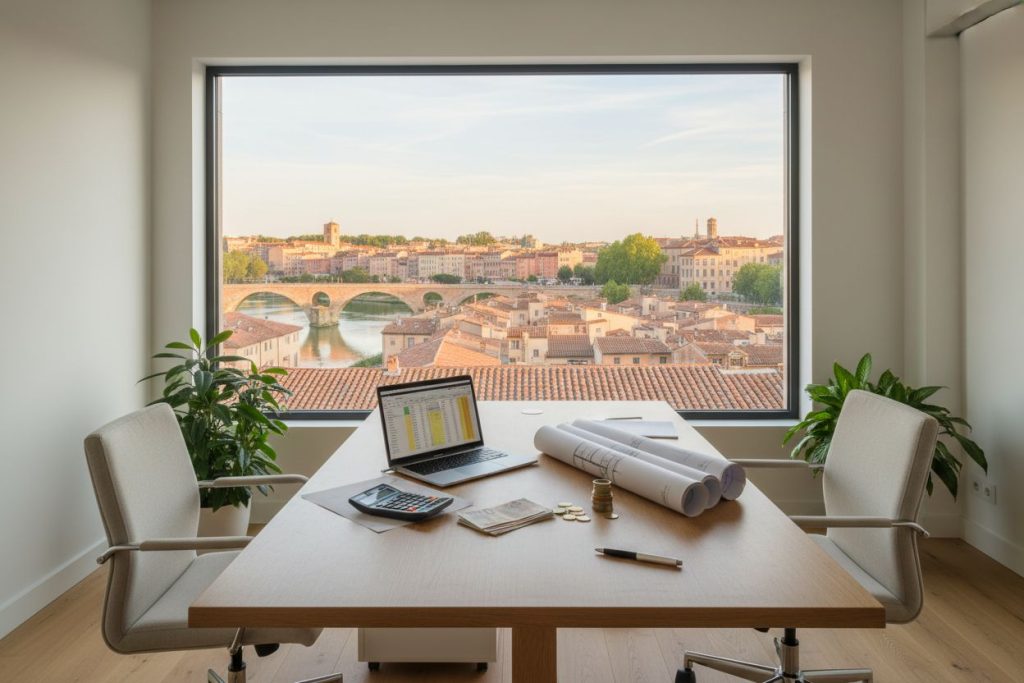 Bureaux à louer dans un quartier d'affaires de Toulouse